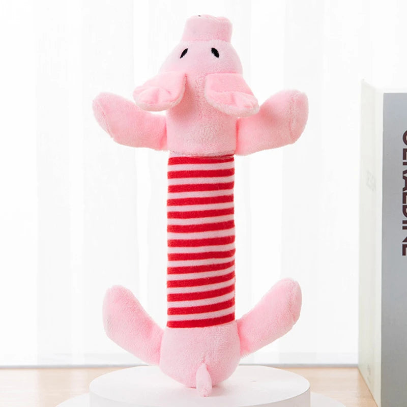 Funny Pet Dog Squeak Toys Pet Puppy Chew Squeaker Squeaky Plush Sound Toy Cute Animal Design Toys For Small Medium Large Dogs